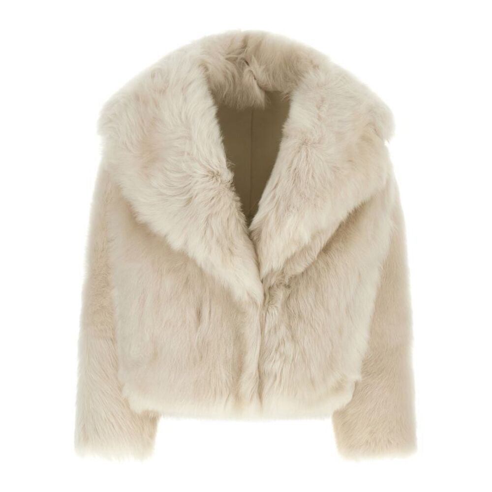 BLANCHA White Lamb Fur Full-Length Women's Jacket